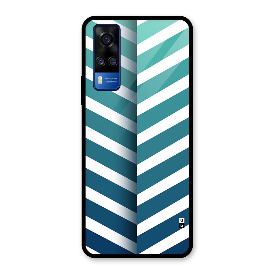 Awesome Angular Stripes Glass Back Case for Vivo Y31