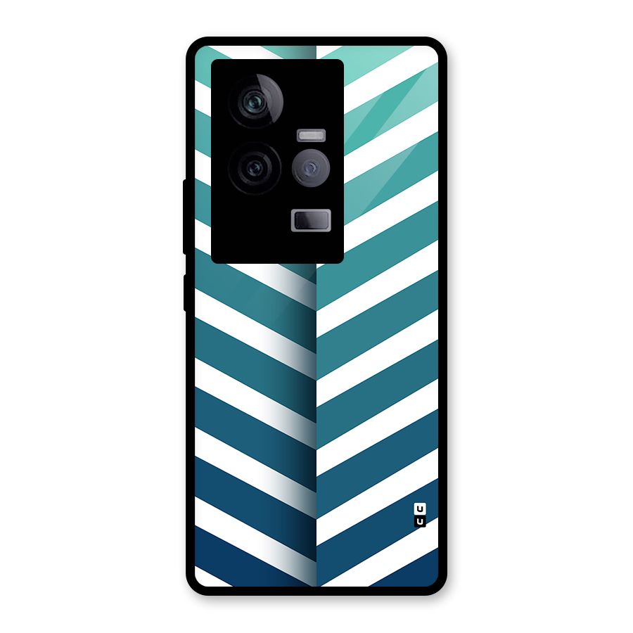 Awesome Angular Stripes Glass Back Case for Vivo iQOO 11 5G