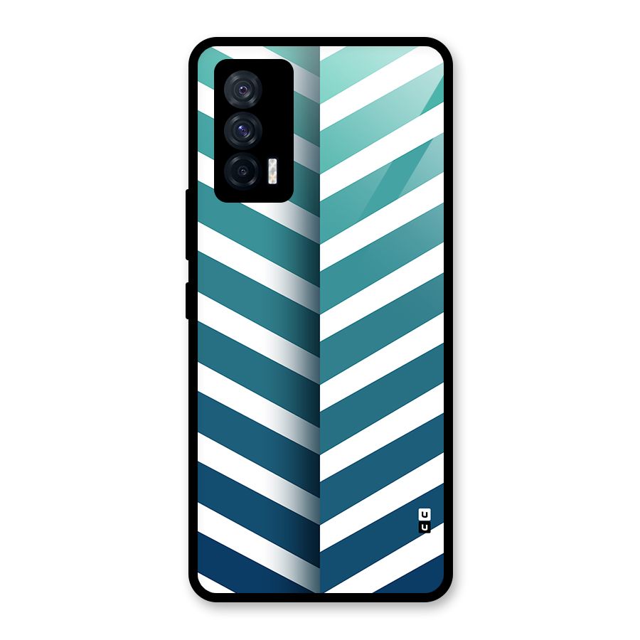 Awesome Angular Stripes Glass Back Case for Vivo iQOO 7 5G