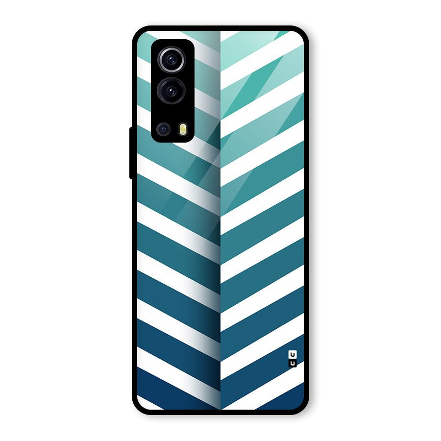 Awesome Angular Stripes Glass Back Case for Vivo iQOO Z3