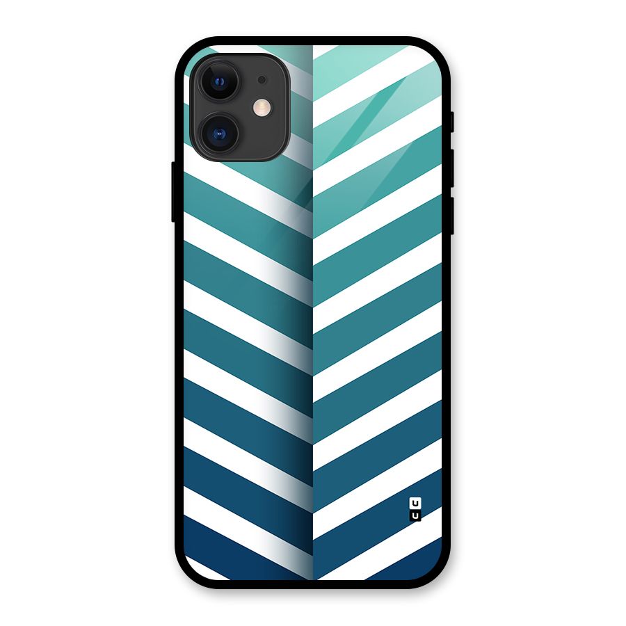 Awesome Angular Stripes Glass Back Case for iPhone 11