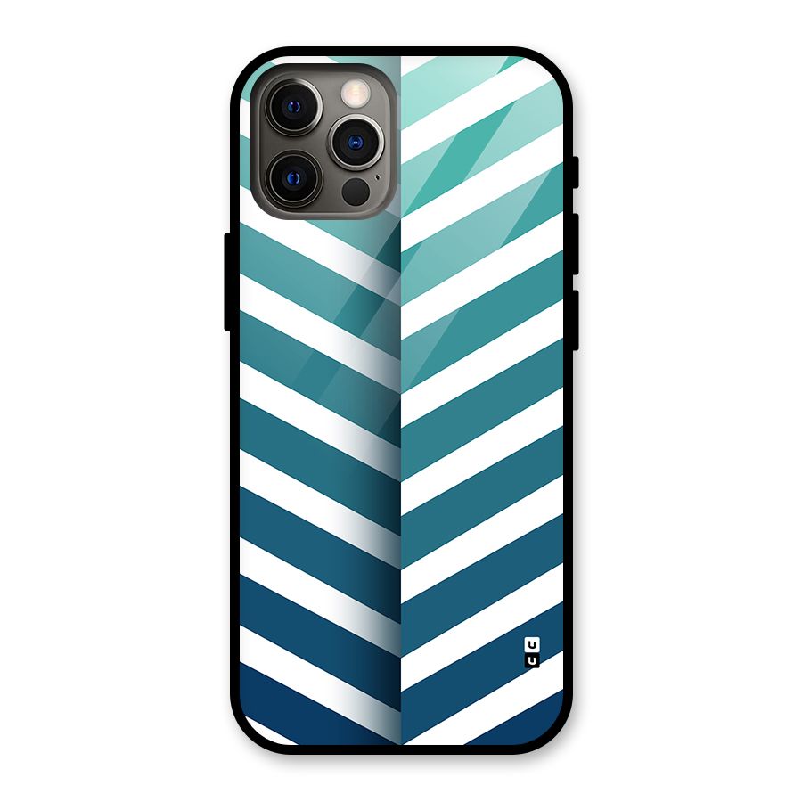Awesome Angular Stripes Glass Back Case for iPhone 12 Pro