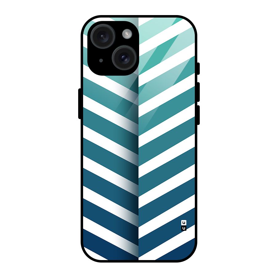 Awesome Angular Stripes Glass Back Case for iPhone 15