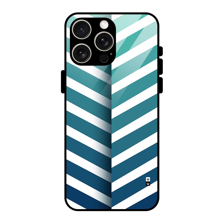 Awesome Angular Stripes Glass Back Case for iPhone 15 Pro Max