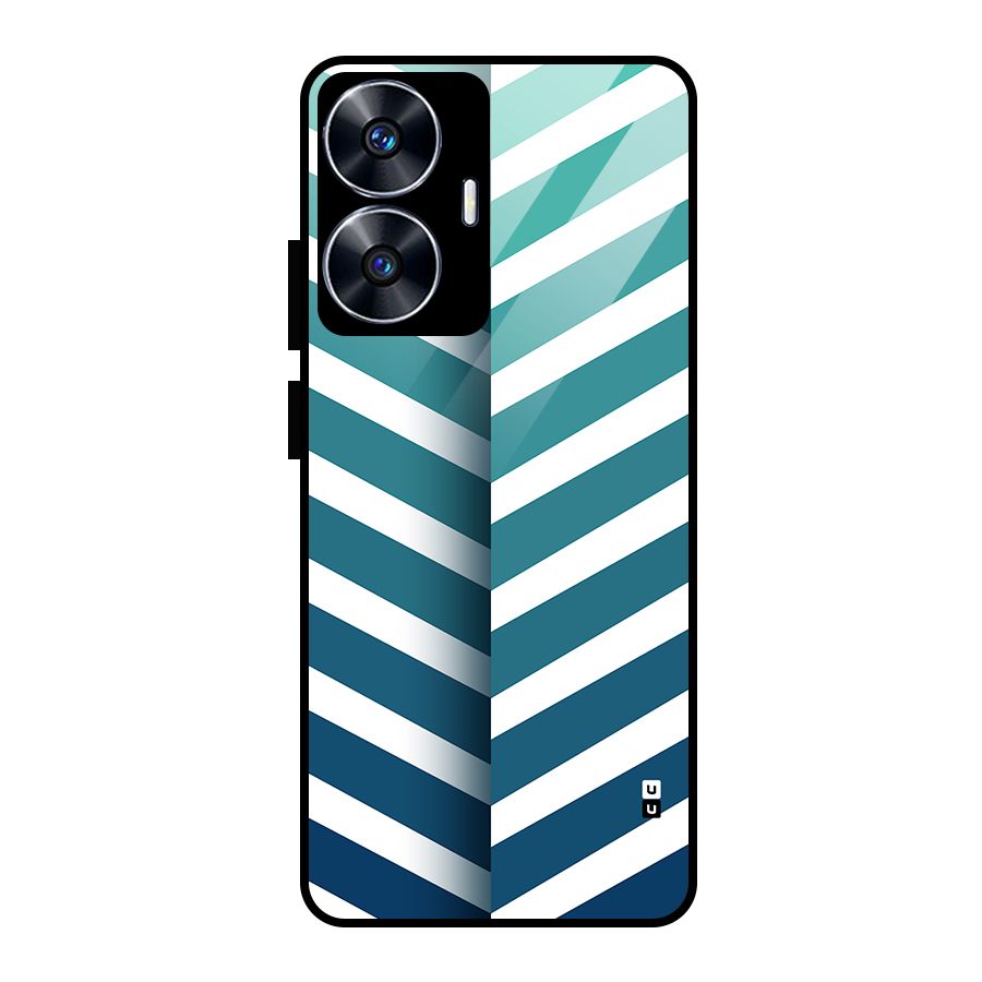 Awesome Angular Stripes Glass Back Case for realme C55