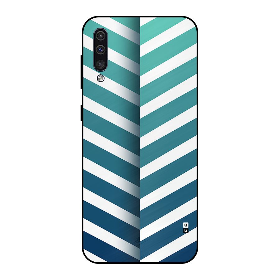 Awesome Angular Stripes Metal Back Case for Galaxy A50s
