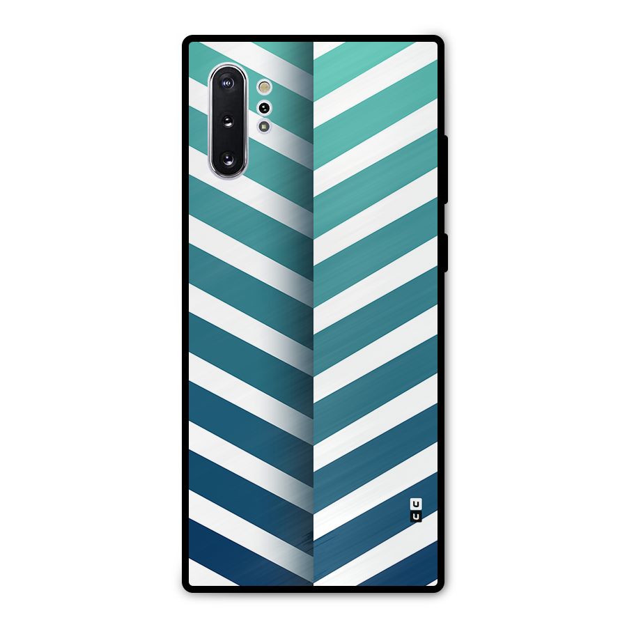 Awesome Angular Stripes Metal Back Case for Galaxy Note 10 Plus