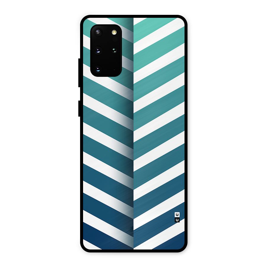 Awesome Angular Stripes Metal Back Case for Galaxy S20 Plus