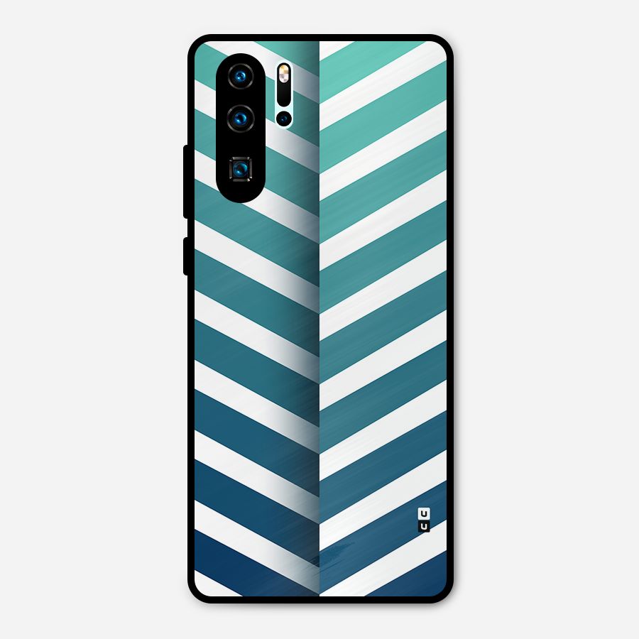 Awesome Angular Stripes Metal Back Case for Huawei P30 Pro