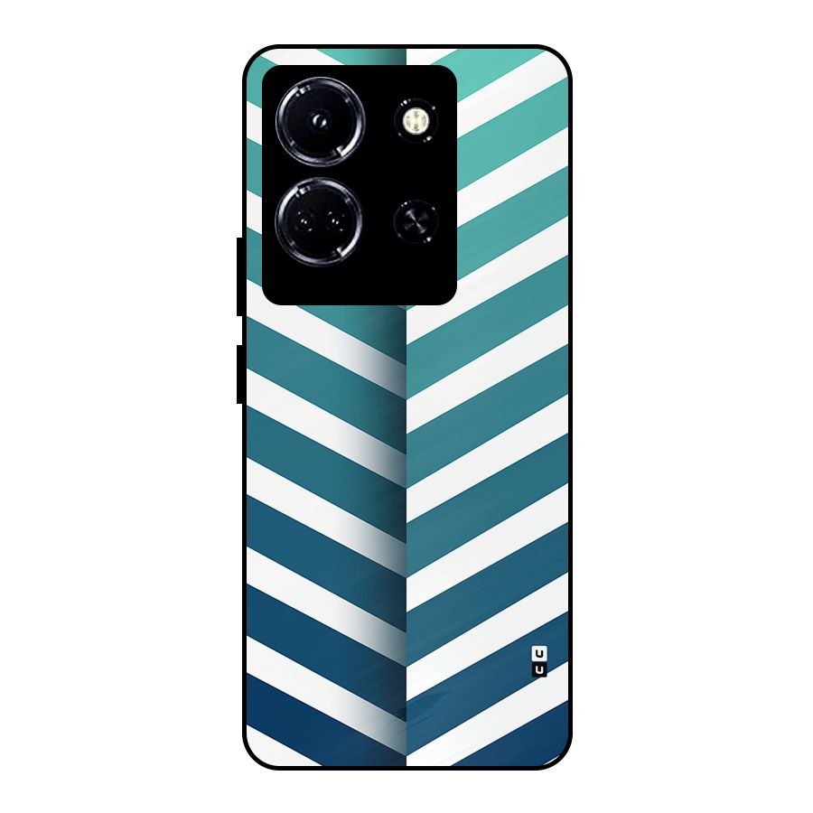 Awesome Angular Stripes Metal Back Case for Infinix Note 30 5G