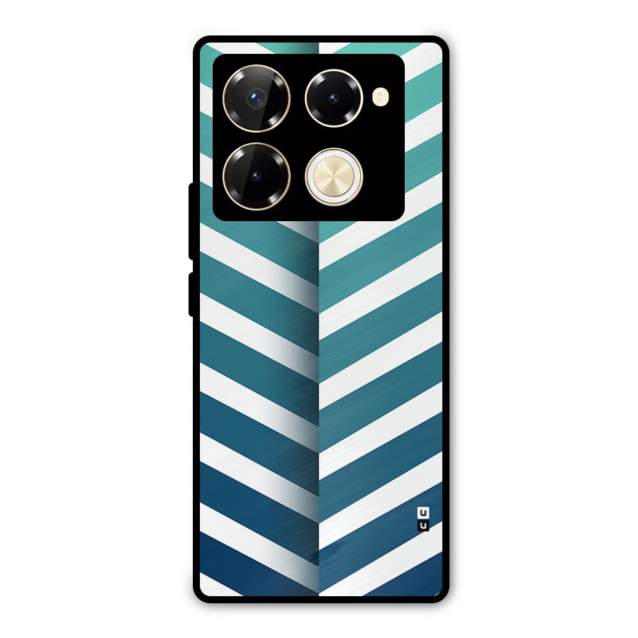 Awesome Angular Stripes Metal Back Case for Infinix Note 40 Pro