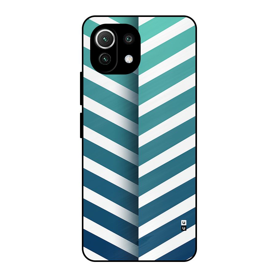 Awesome Angular Stripes Metal Back Case for Mi 11 Lite