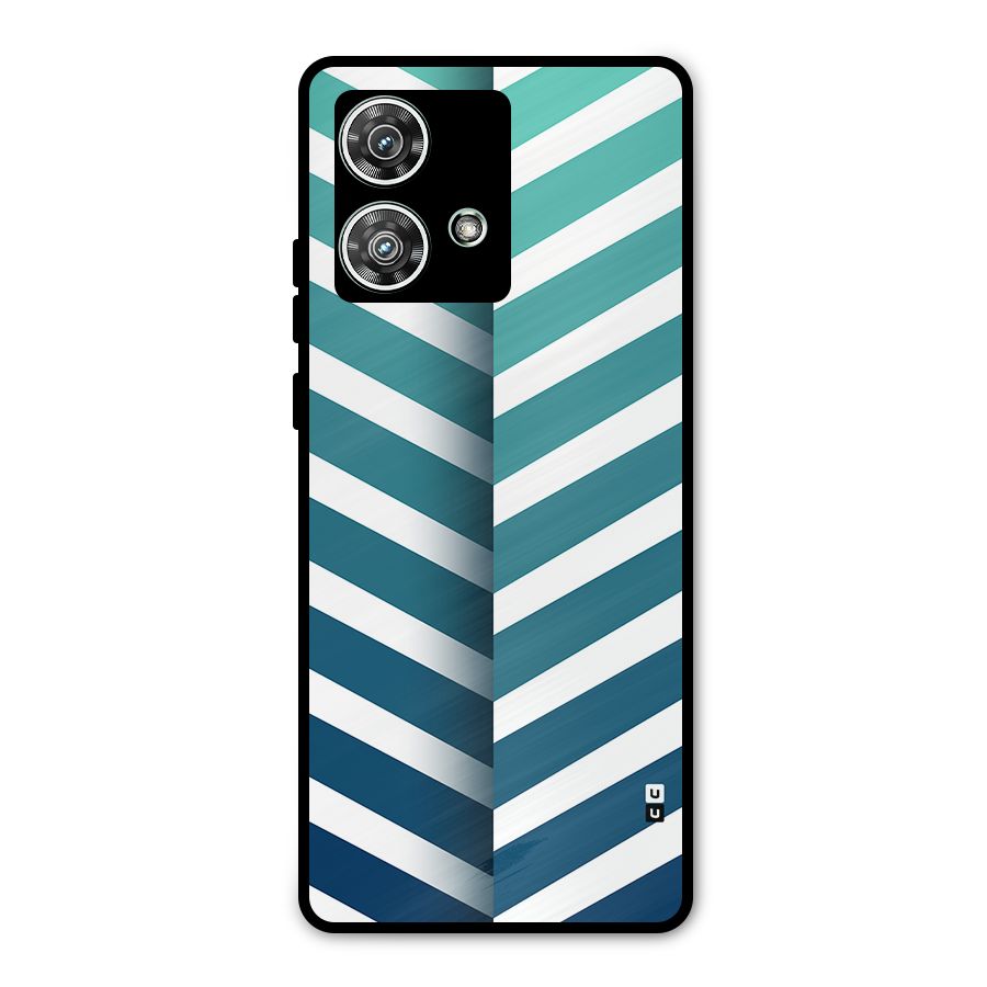 Awesome Angular Stripes Metal Back Case for Motorola Edge 40 Neo