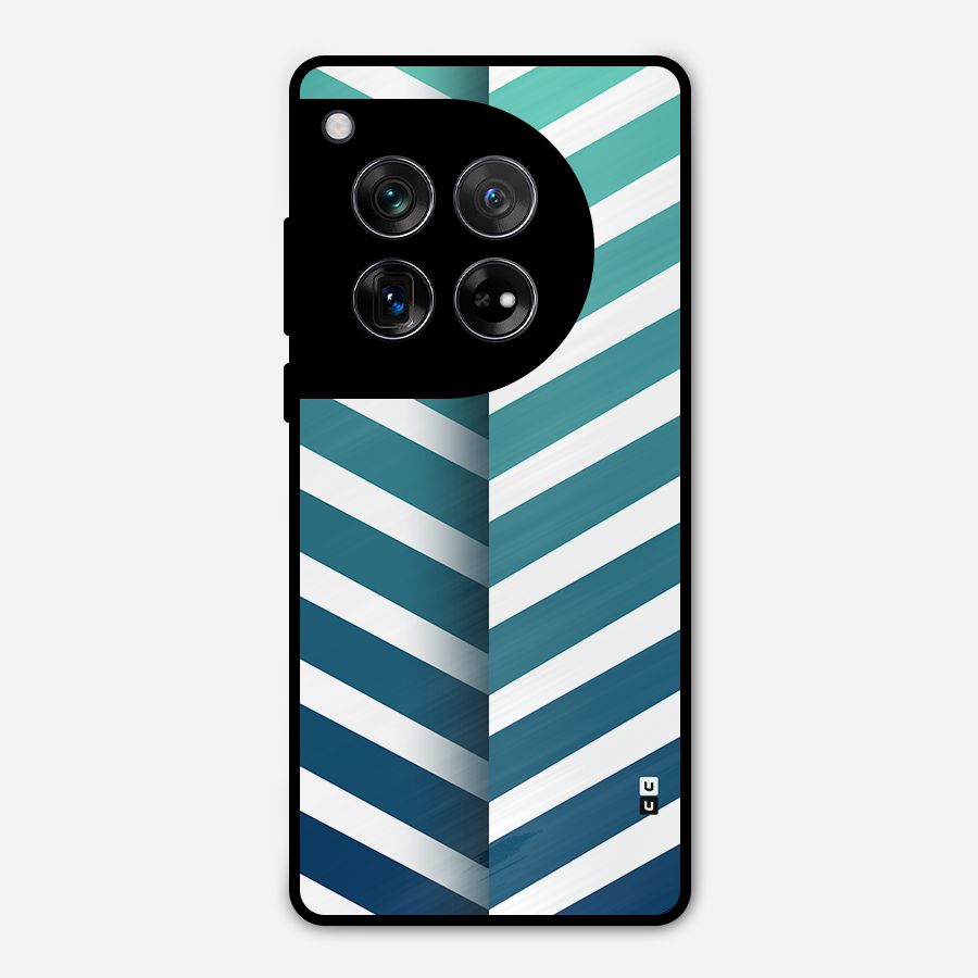 Awesome Angular Stripes Metal Back Case for OnePlus 12