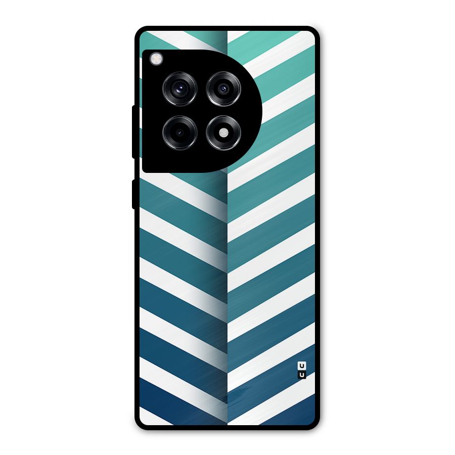 Awesome Angular Stripes Metal Back Case for OnePlus 12R