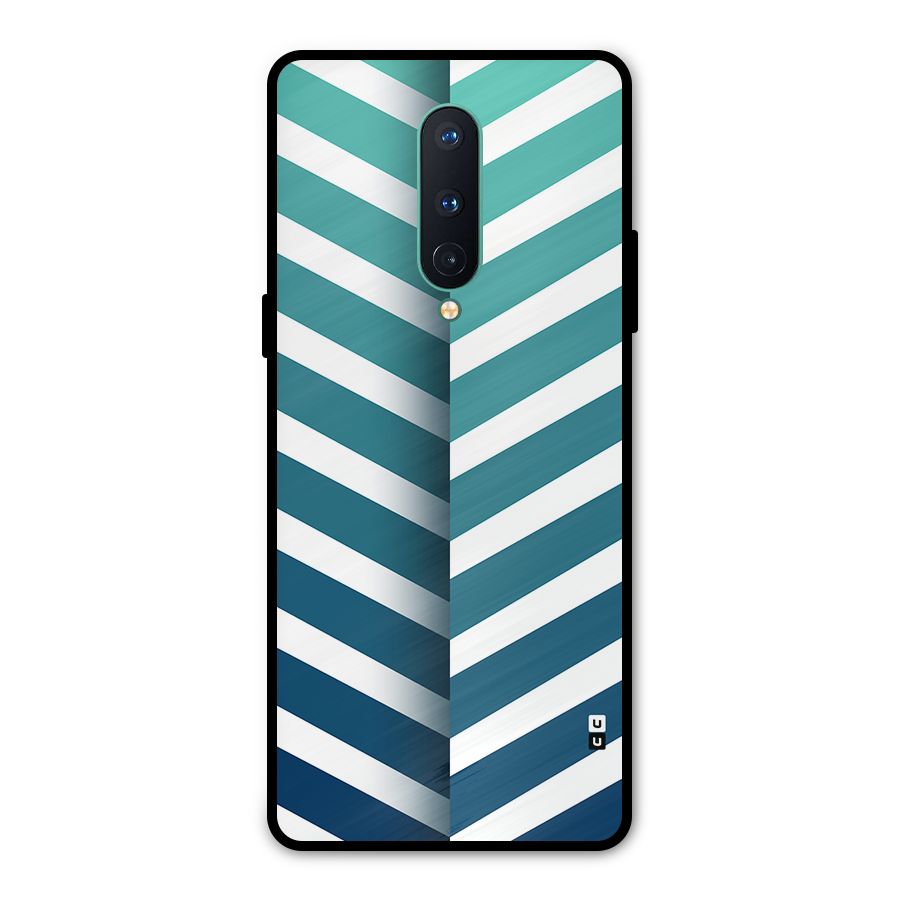 Awesome Angular Stripes Metal Back Case for OnePlus 8