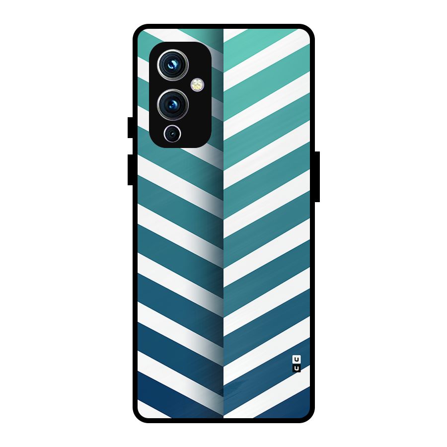Awesome Angular Stripes Metal Back Case for OnePlus 9