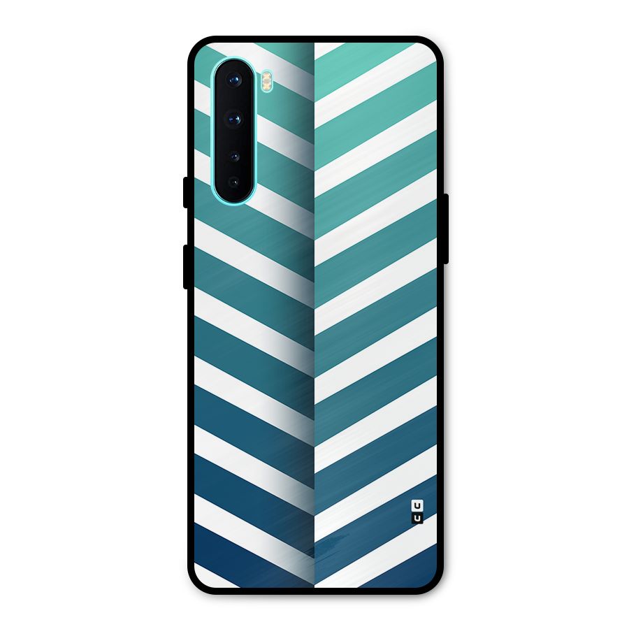 Awesome Angular Stripes Metal Back Case for OnePlus Nord