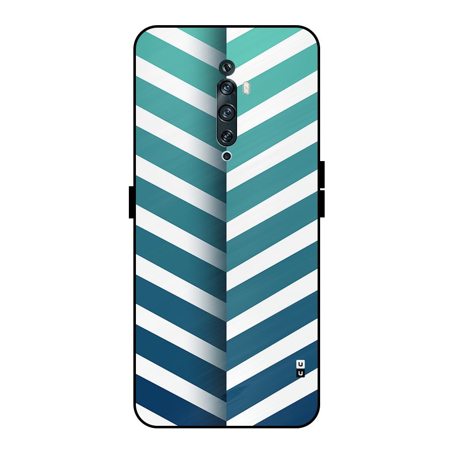 Awesome Angular Stripes Metal Back Case for Oppo Reno2 Z