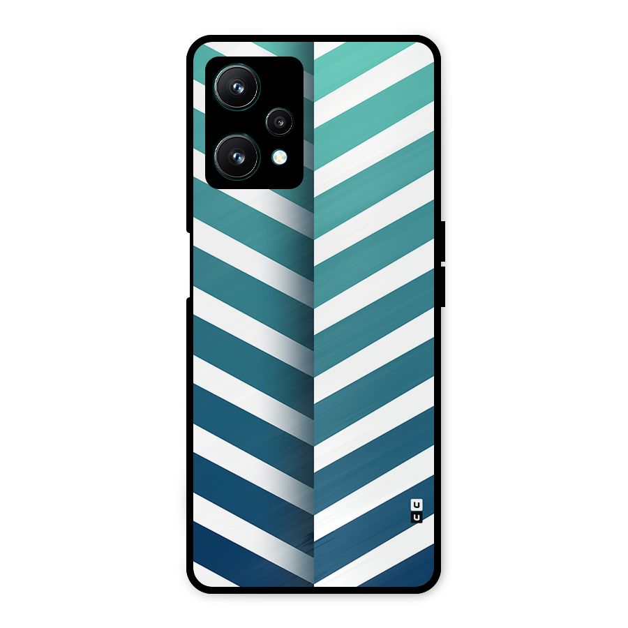 Awesome Angular Stripes Metal Back Case for Realme 9 Pro 5G