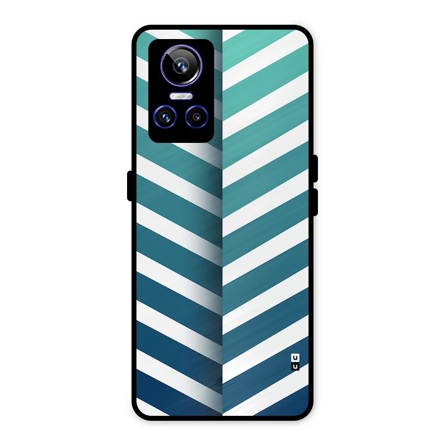 Awesome Angular Stripes Metal Back Case for Realme GT Neo 3