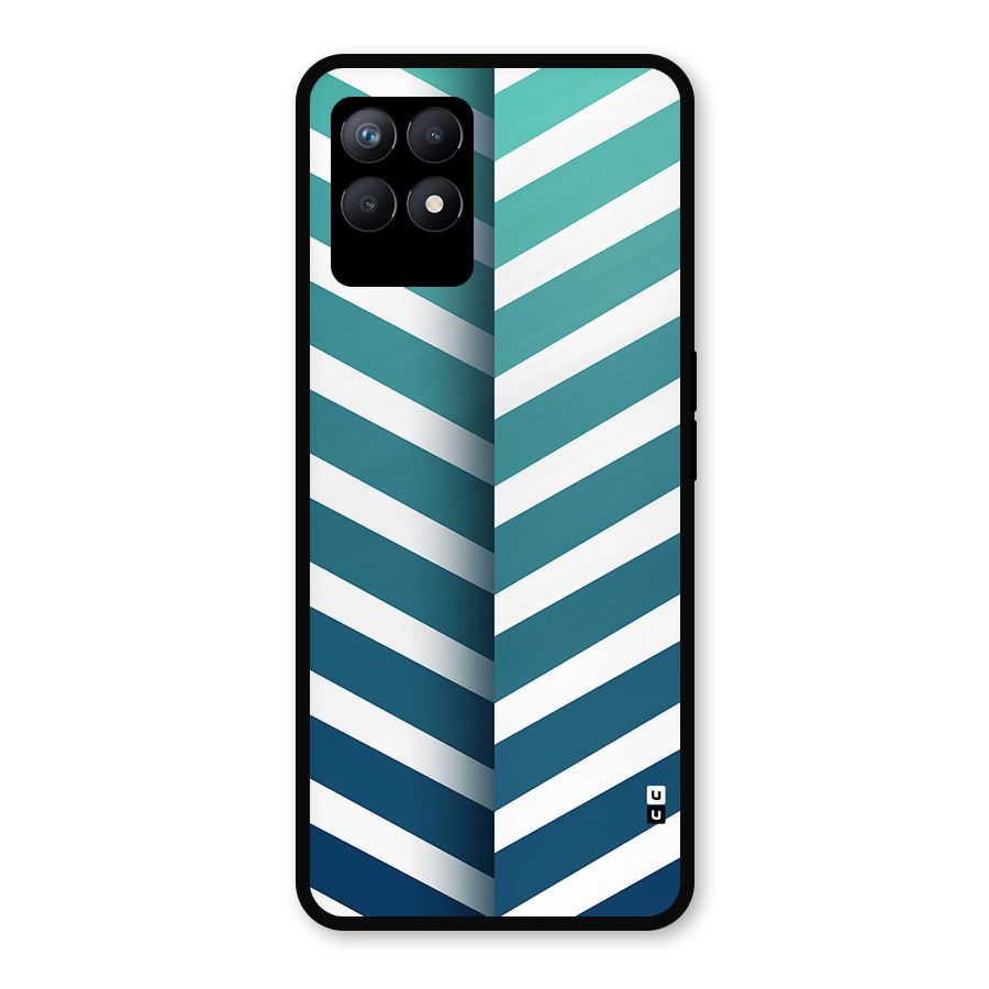 Awesome Angular Stripes Metal Back Case for Realme Narzo 50