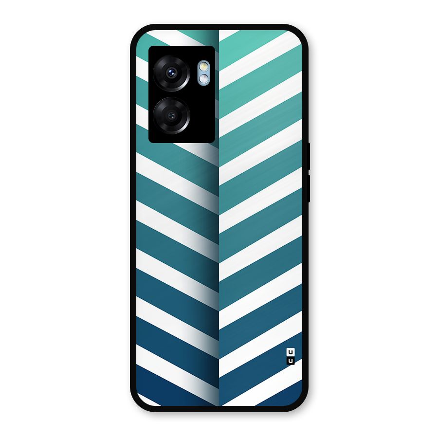 Awesome Angular Stripes Metal Back Case for Realme Narzo 50 5G