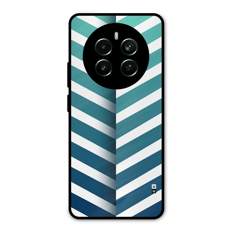 Awesome Angular Stripes Metal Back Case for Realme Narzo 70 Pro