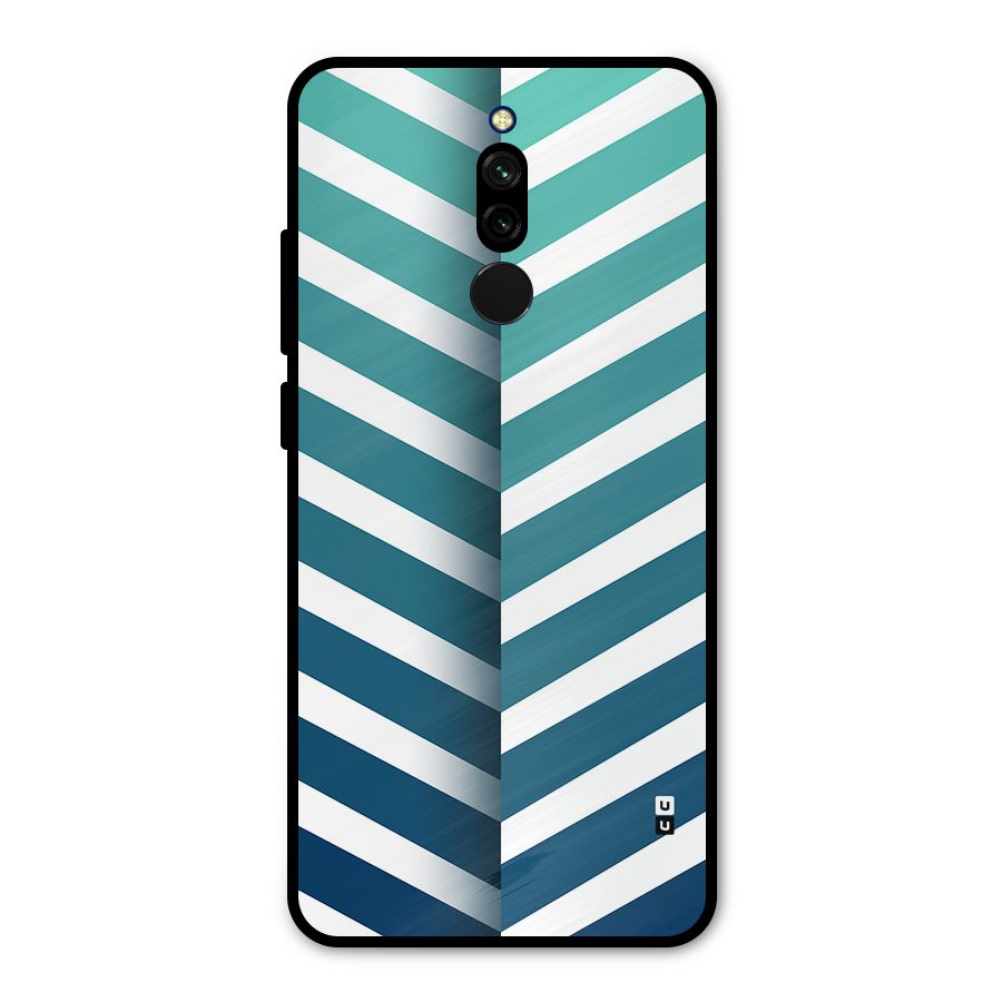 Awesome Angular Stripes Metal Back Case for Redmi 8