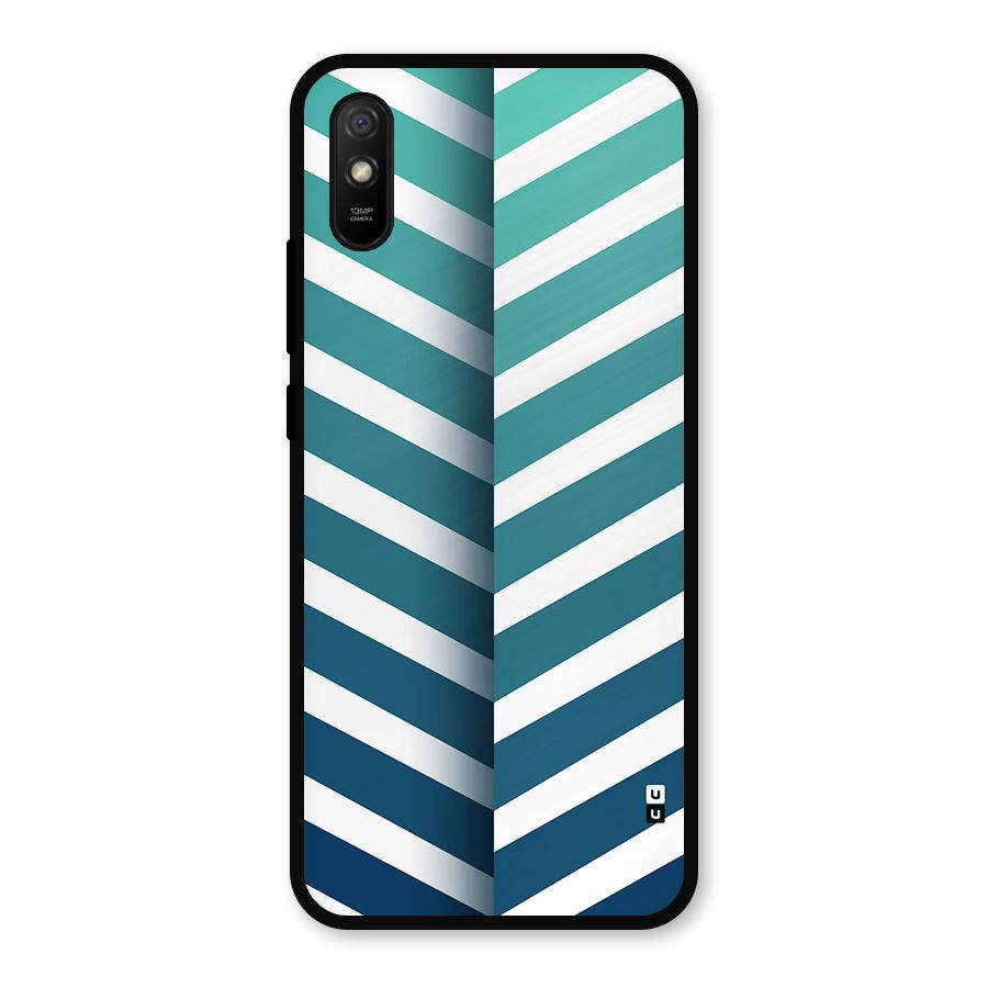 Awesome Angular Stripes Metal Back Case for Redmi 9i