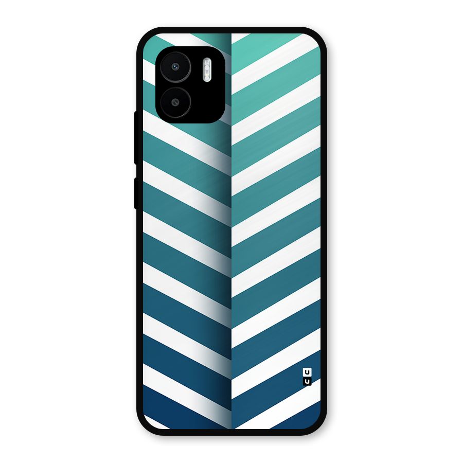 Awesome Angular Stripes Metal Back Case for Redmi A2