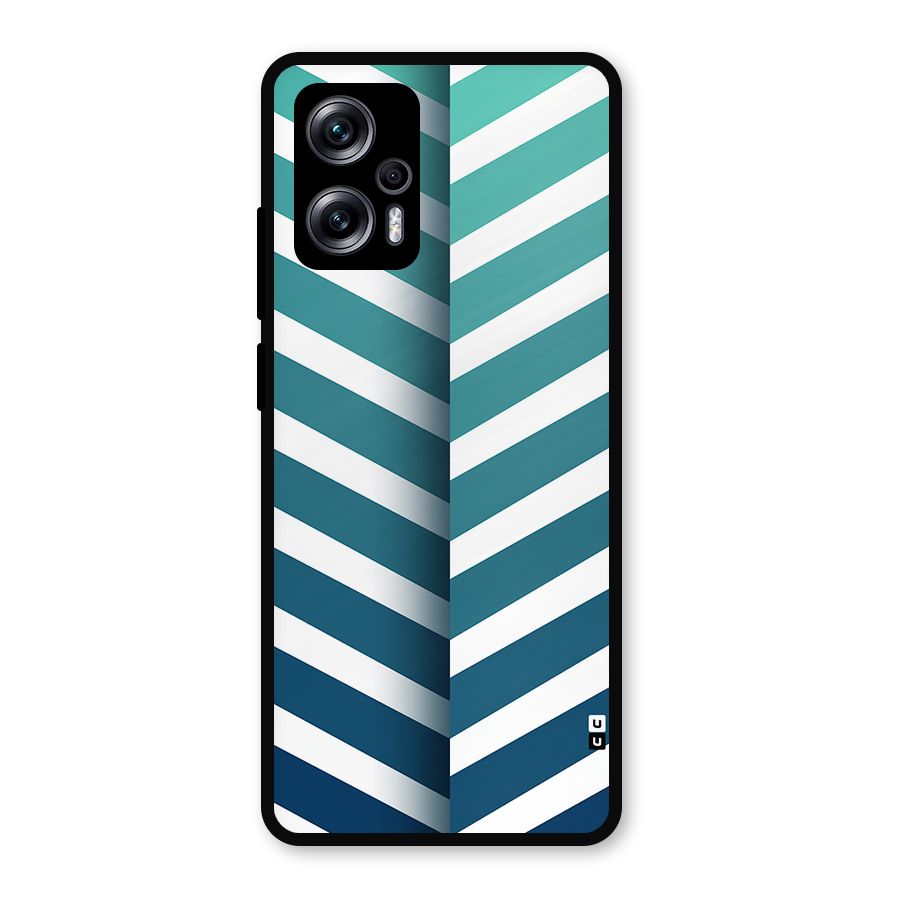 Awesome Angular Stripes Metal Back Case for Redmi K50i