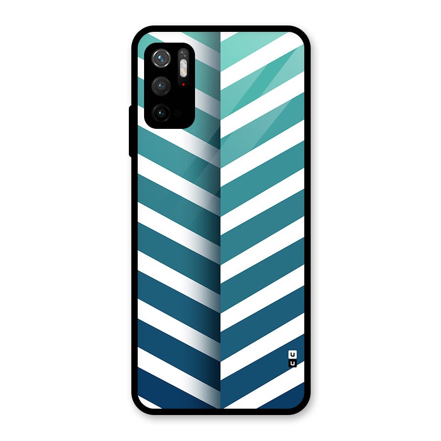 Awesome Angular Stripes Metal Back Case for Redmi Note 10T 5G