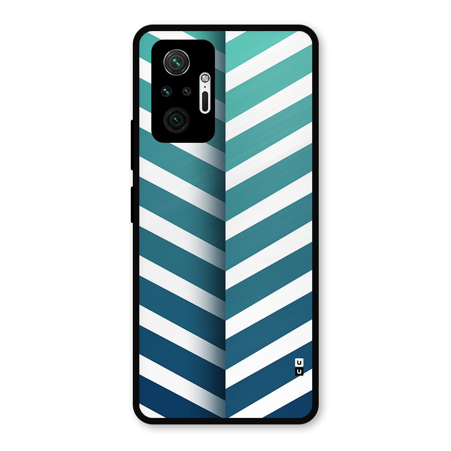 Awesome Angular Stripes Metal Back Case for Redmi Note 10 Pro
