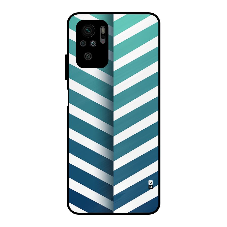 Awesome Angular Stripes Metal Back Case for Redmi Note 11 SE