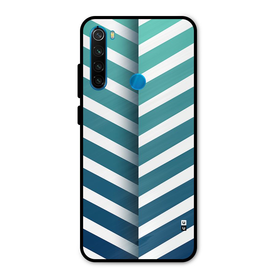 Awesome Angular Stripes Metal Back Case for Redmi Note 8