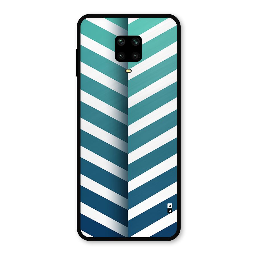 Awesome Angular Stripes Metal Back Case for Redmi Note 9 Pro