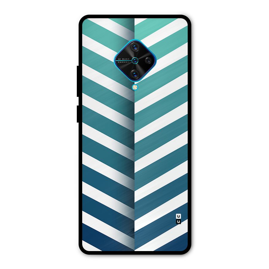 Awesome Angular Stripes Metal Back Case for Vivo S1 Pro