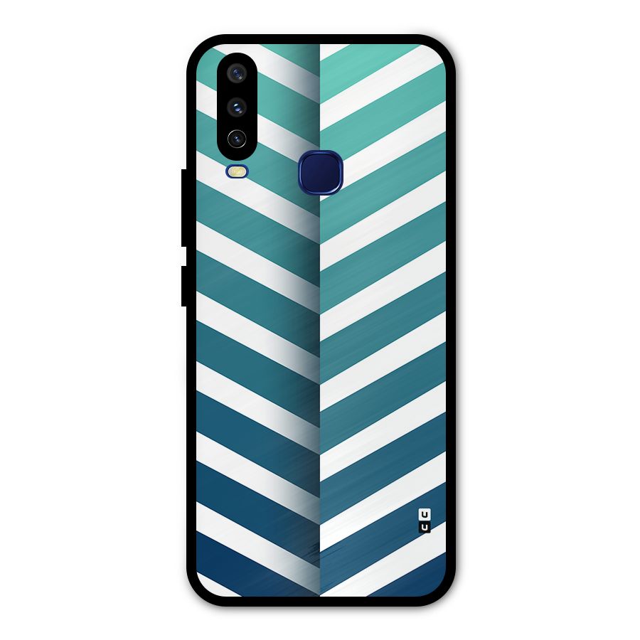 Awesome Angular Stripes Metal Back Case for Vivo U10