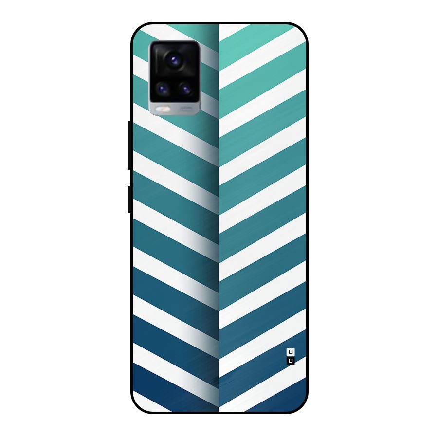 Awesome Angular Stripes Metal Back Case for Vivo V20