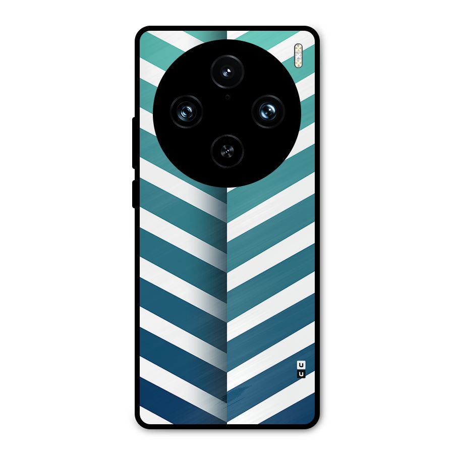 Awesome Angular Stripes Metal Back Case for Vivo X100 Pro