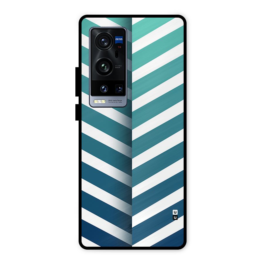 Awesome Angular Stripes Metal Back Case for Vivo X60 Pro Plus