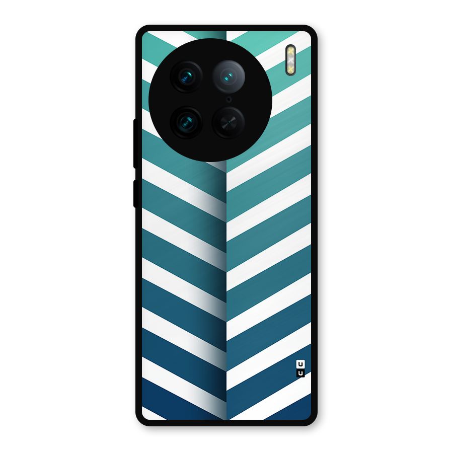Awesome Angular Stripes Metal Back Case for Vivo X90 Pro