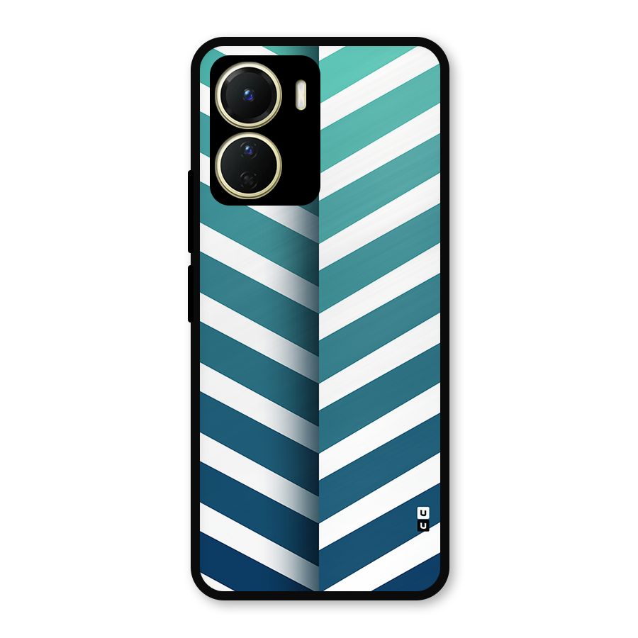 Awesome Angular Stripes Metal Back Case for Vivo Y16