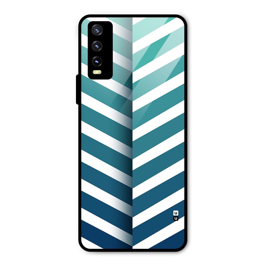 Awesome Angular Stripes Metal Back Case for Vivo Y20