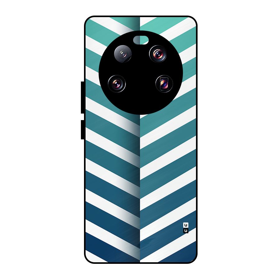 Awesome Angular Stripes Metal Back Case for Xiaomi 13 Ultra