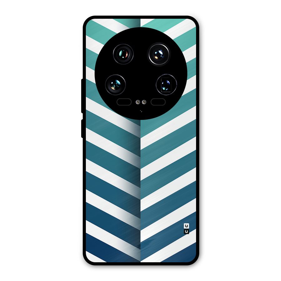 Awesome Angular Stripes Metal Back Case for Xiaomi 14 Ultra