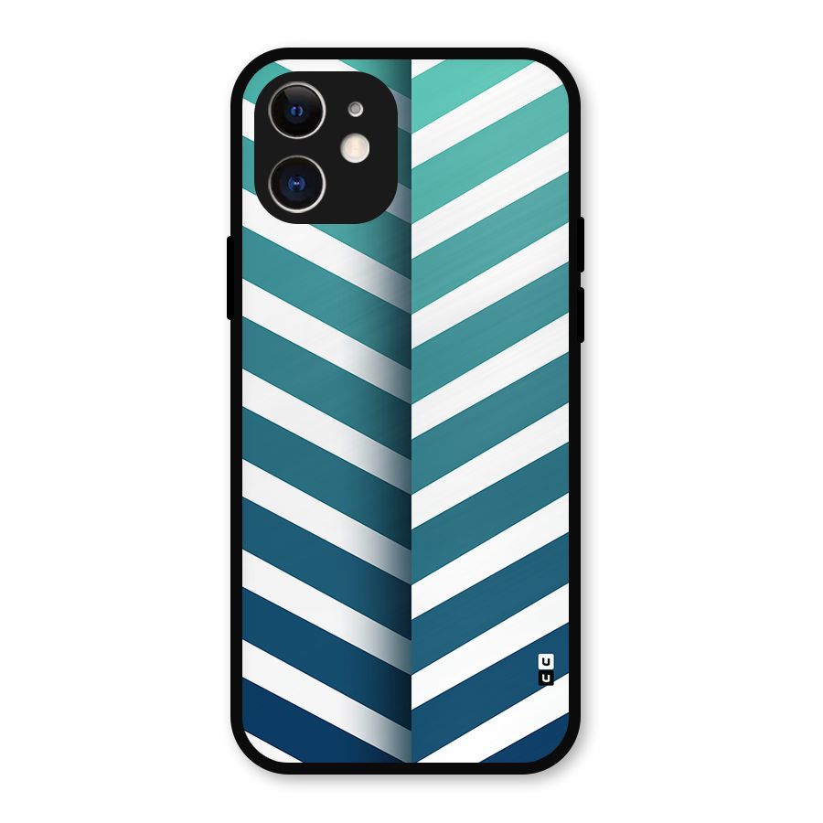 Awesome Angular Stripes Metal Back Case for iPhone 12
