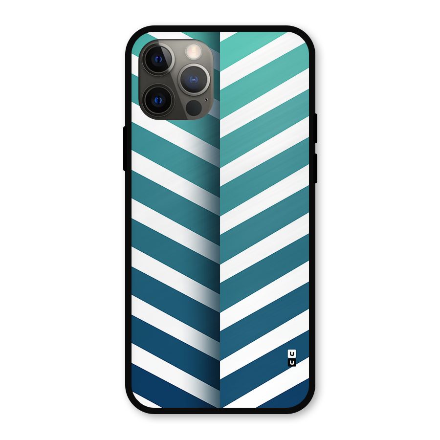 Awesome Angular Stripes Metal Back Case for iPhone 12 Pro