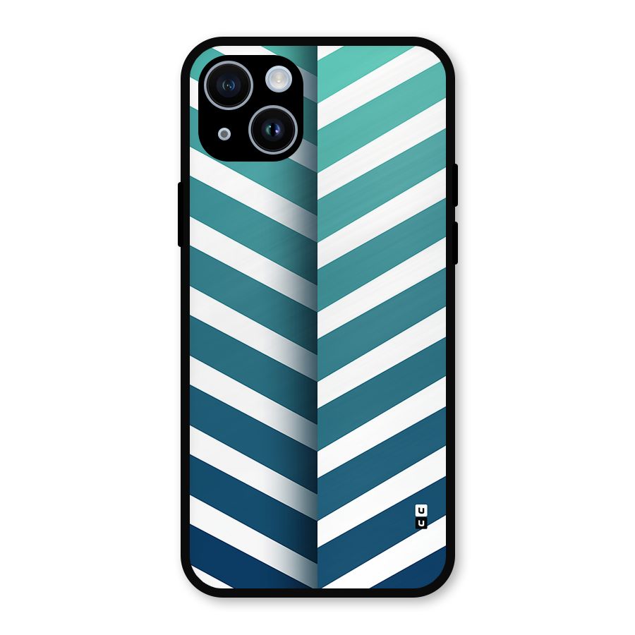 Awesome Angular Stripes Metal Back Case for iPhone 14